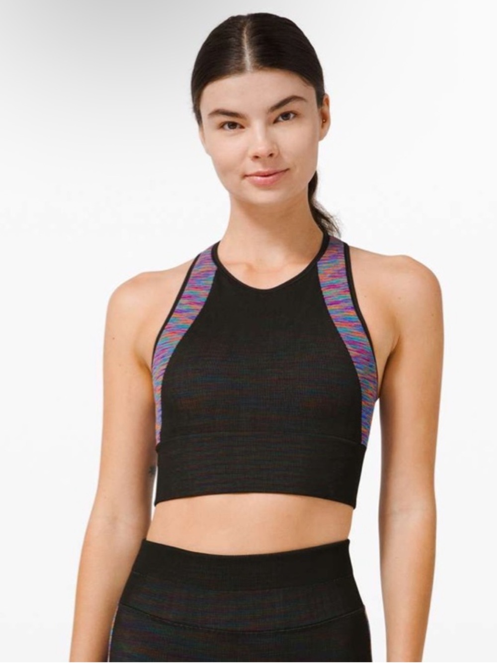 Lululemon Love Revealed Bra in Black / Rainbow